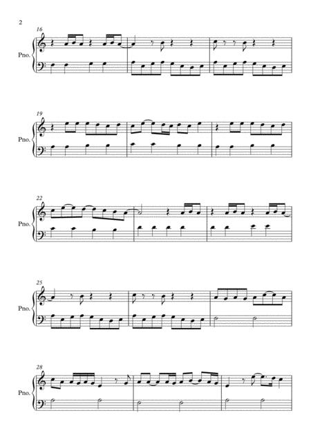 Billie Jean A Minor By Michael Jackson Easy Piano Page 2