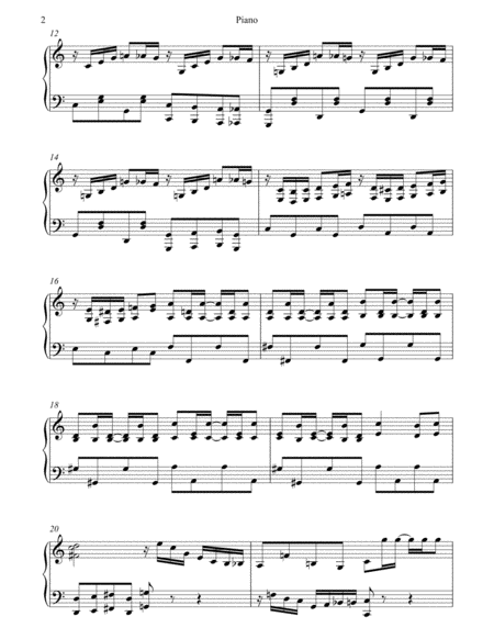 Bisty Dusty Rag For Solo Piano Page 2