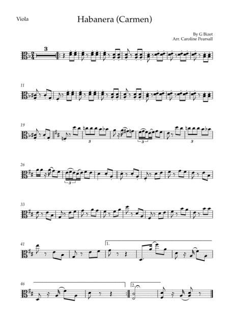 Bizet Habanera Carmen String Trio Page 2