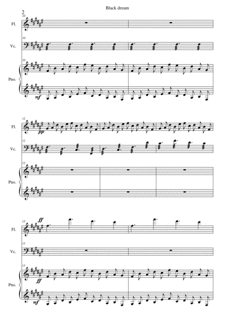 Black Black Black For Flute Cello And Piano From Suite Black White And Grey Page 2