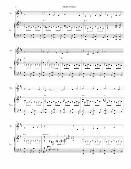 Blue Christmas French Horn Solo And Piano Page 2