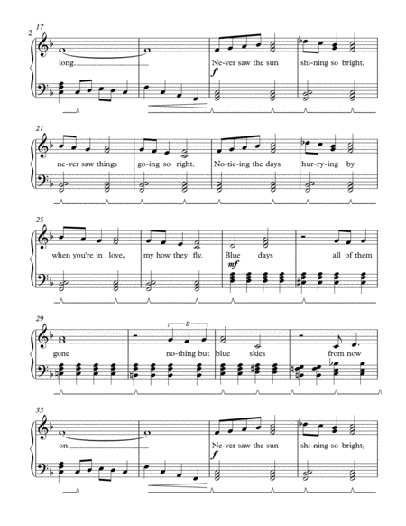 Blue Skies By Frank Sinatra Page 2