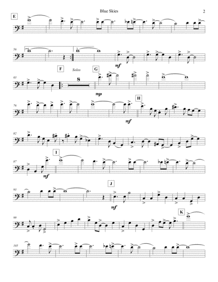 Blue Skies Strings Cello Page 2