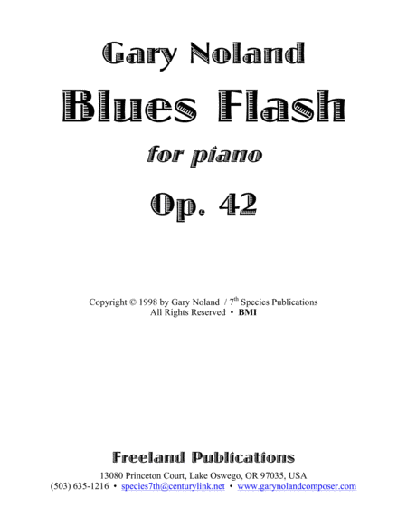 Blues Flash For Piano Op 42 Page 2