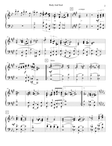 Body And Soul Strings Electric Piano Page 2