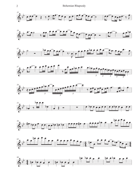 Bohemian Rhapsody Original Key Oboe Page 2