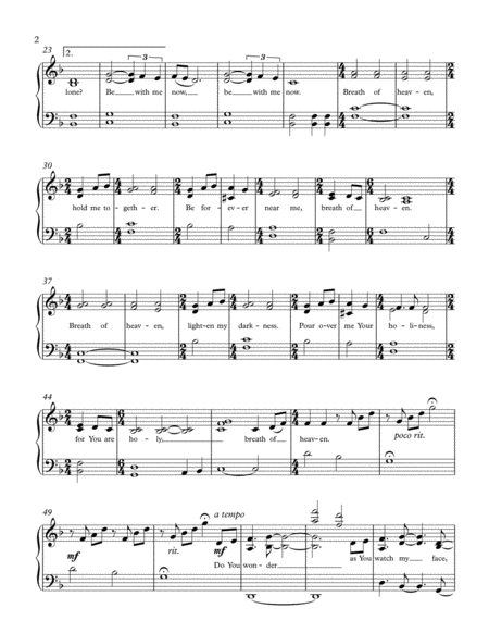 Breath Of Heaven Marys Song Easy Piano Page 2