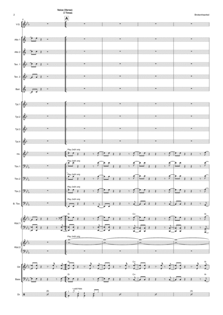 Brokenhearted Vocal With Big Band Page 2