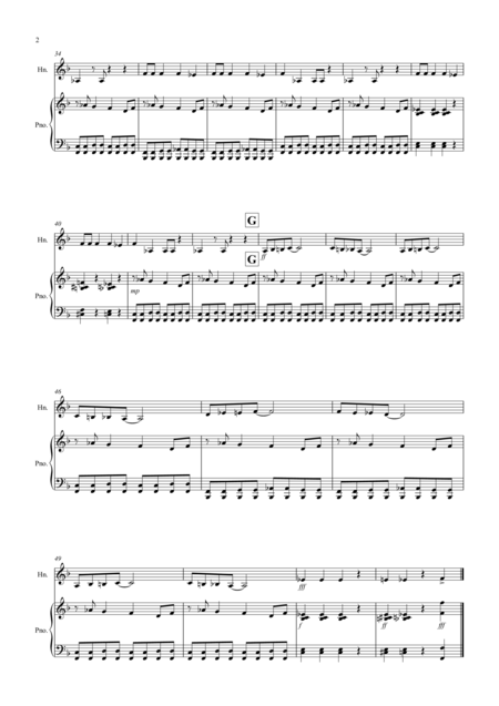 Burnies Blues For French Horn And Piano Page 2