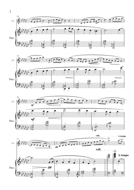 Burns Songs Set 1 Clarinet Piano Tk Murray Page 2
