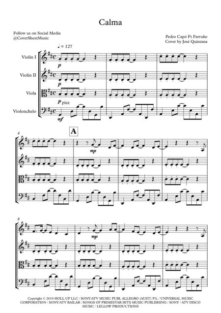 Calma String Quartet Page 2