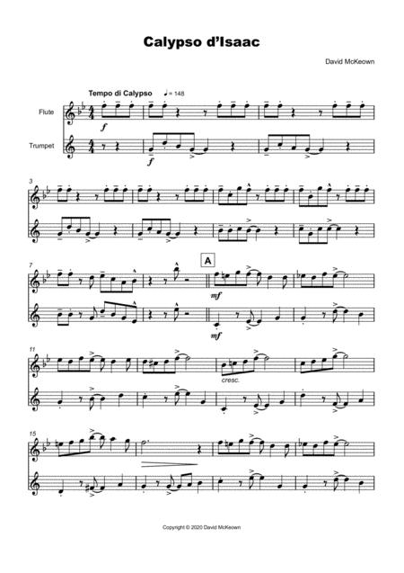 Calypso D Isaac For Flute And Trumpet Duet Page 2