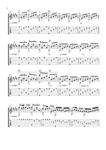 Canon Classical Guitar Solo Page 2