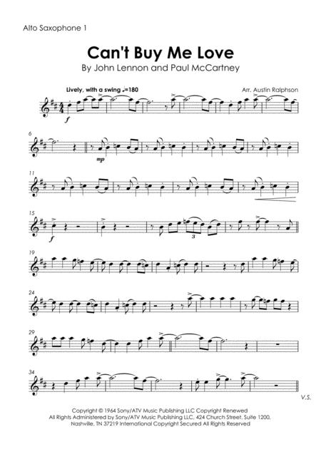 Cant Buy Me Love Sax Quartet Page 2