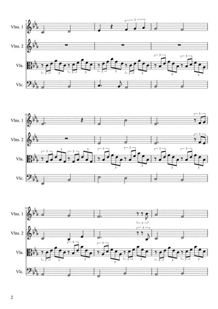 Cant Help Falling In Love String Quartet Score Only Page 2