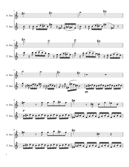 Caprice No 24 For Saxophone Duet Page 2