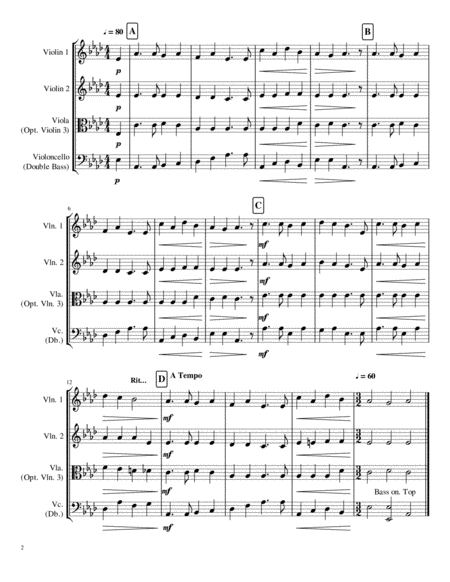 Carmen Ohio For String Ensemble Page 2