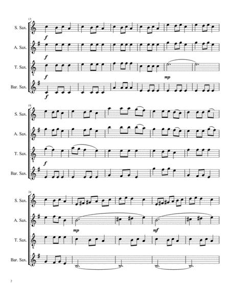 Carol Of The Bells Sax Quartet Page 2