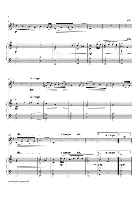 Carol Of The Birds French Horn And Piano Page 2