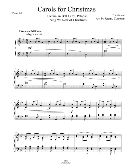 Carols For Christmas For Solo Piano Page 2