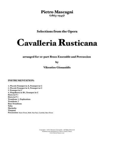 Cavalleria Rusticana Selections From The Opera For 10 Part Brass Ensemble And Percussion Page 2