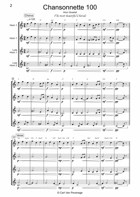 Ch100horn The Most Beautiful Chorale Horn Quartet Page 2