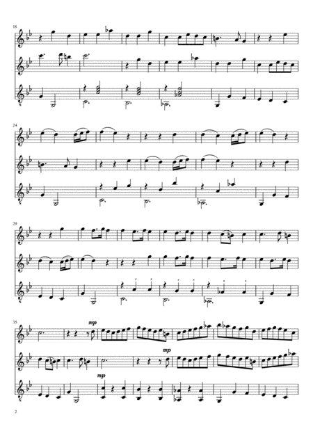 Chaconne For 2 Flutes And Guitar Z 627 Page 2