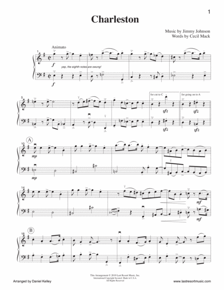 Charleston For Flute Or Oboe Or Violin Cello Or Bassoon Duet Music For Two Page 2