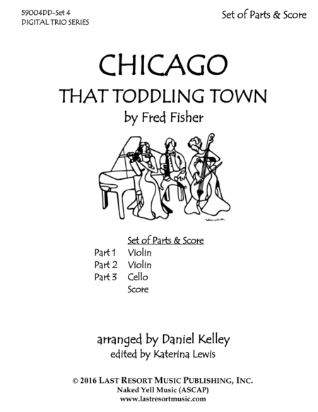Chicago That Toddling Town For String Trio Violin Violin Cello Page 2