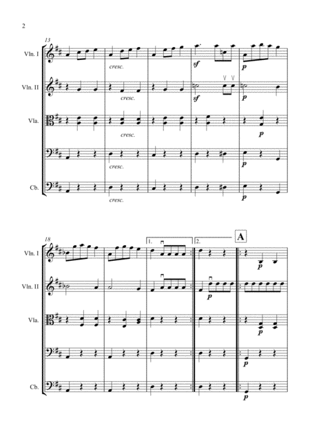 Chopin Grande Valse Brilliante For String Orchestra Score And Parts Page 2