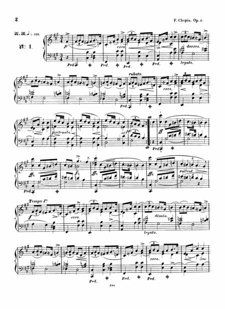 Chopin Mazurka Op 6 No 1 To No 4 Full Complete Version Page 2