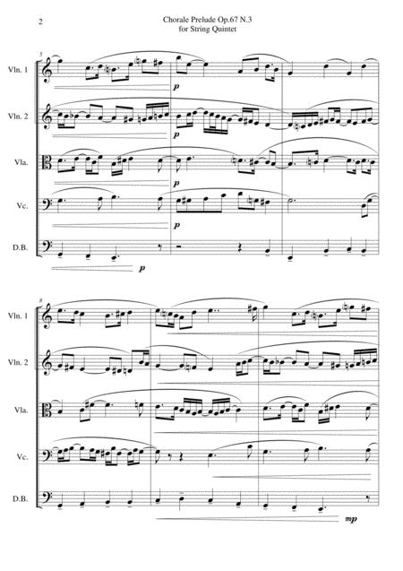 Chorale Prelude Op 67 N 3 For String Quintet Page 2