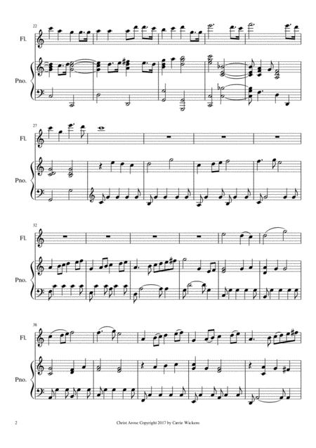 Christ Arose Intermediate Flute Solo Page 2