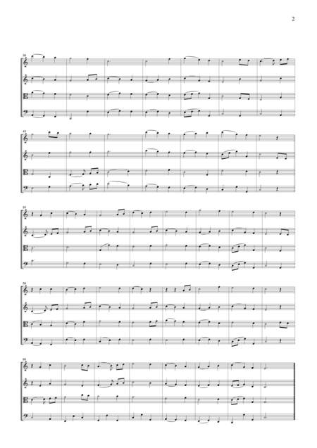 Christmas Carol The First Nowel For String Quartet Ch907 Page 2