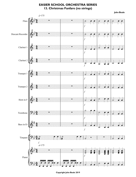 Christmas Fanfare For School Orchestra No Strings Page 2