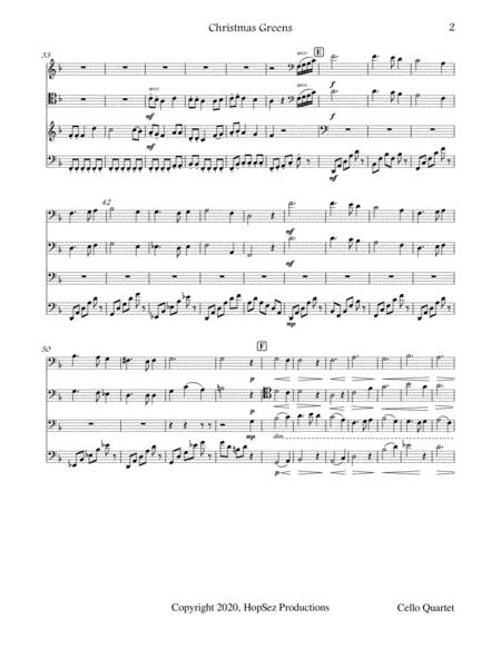 Christmas Greens Cello Quartet Page 2