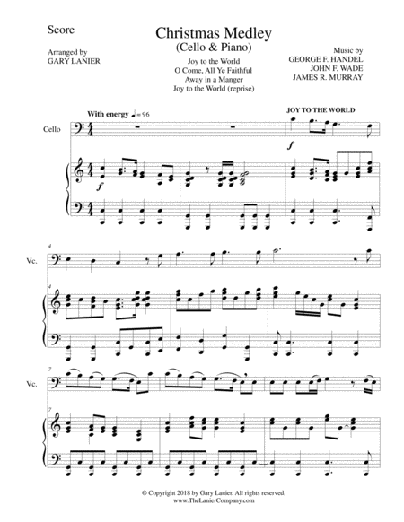 Christmas Joy Medley Cello And Piano Page 2