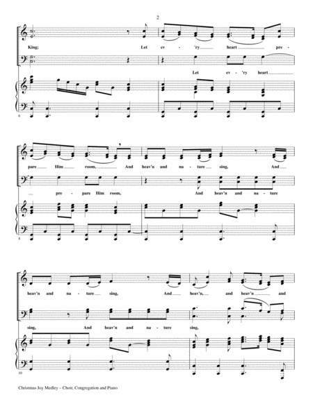 Christmas Joy Medley Satb Choir With Piano Includes Score Choir Part Page 2