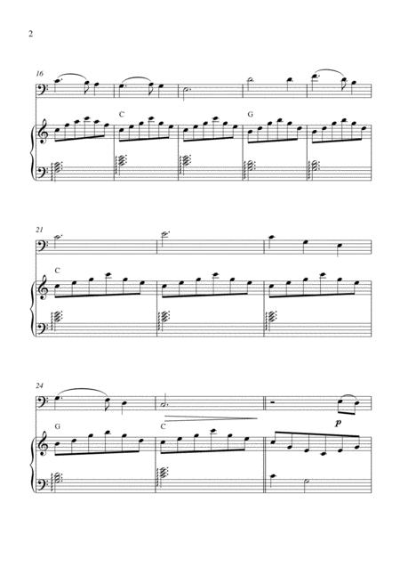 Christmas Medley For Cello Solo And Piano Accompaniment With Chords Page 2