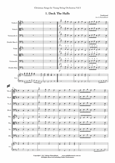 Christmas Songs For Young String Orchestras Volume Two Page 2
