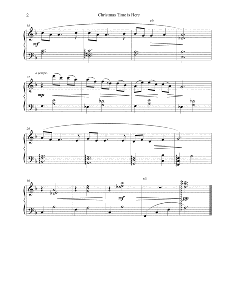 Christmas Time Is Here Pedal Harp Or Piano Page 2