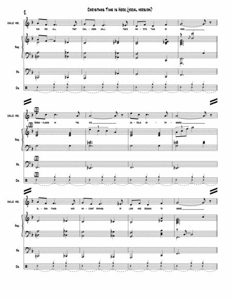 Christmas Time Is Here Vocal Version Vince Guaraldi Trio Full Score Set Of Parts Page 2