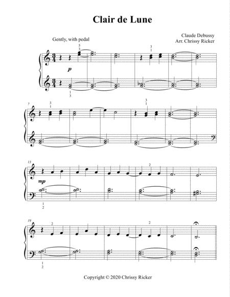 Clair De Lune Late Elementary Piano With Practice Tips Page 2