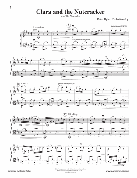 Clara And The Nutcracker Duet For Flute Or Oboe Or Violin Viola Music For Two Page 2