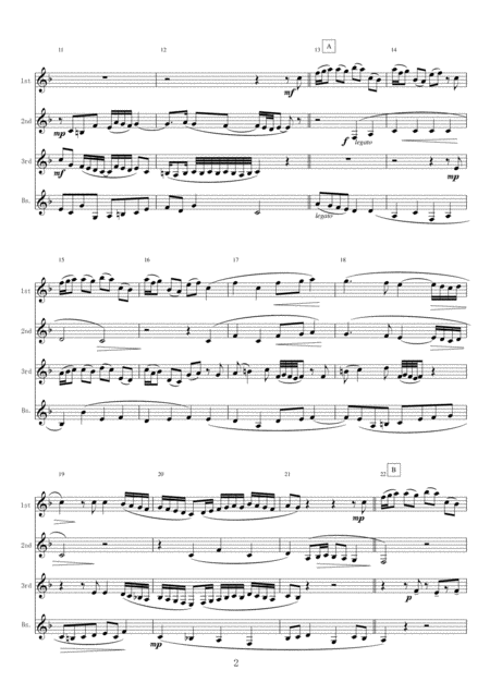 Clarinet Qartet Wachet Auf Ruft Uns Die Stimme Page 2