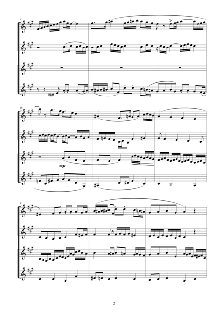 Clarinet Quartet In G Major Cs135 Page 2