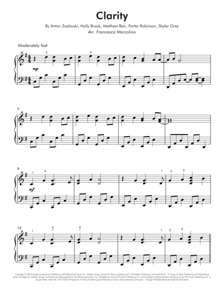 Clarity Intermediate Piano Page 2