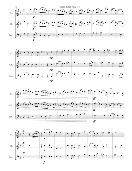 Come Sirrah Jack Ho For Wind Trio Flute Oboe Bassoon Page 2