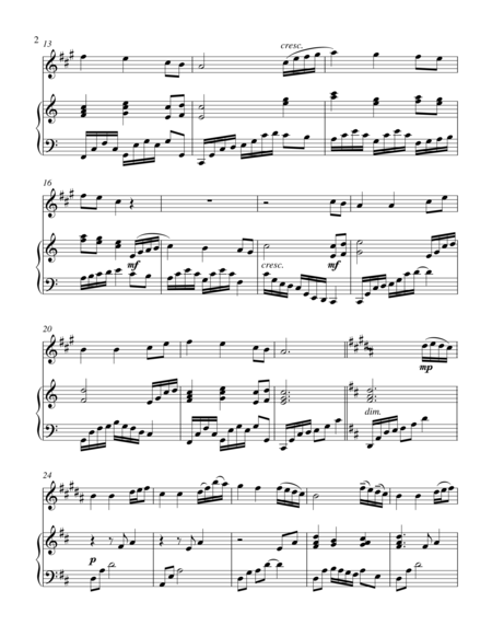 Come Thou Fount Of Every Blessing Treble Eb Instrument Solo Page 2