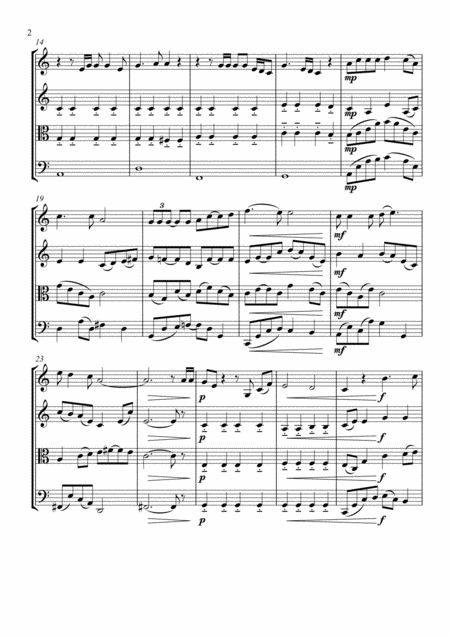 Come What May Arranged For String Quartet By Greg Eaton Score And Parts Perfect For Gigging Quartets Page 2